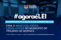 POPULAÇÃO AGORA PODE DAR SUGESTÕES DE LEIS